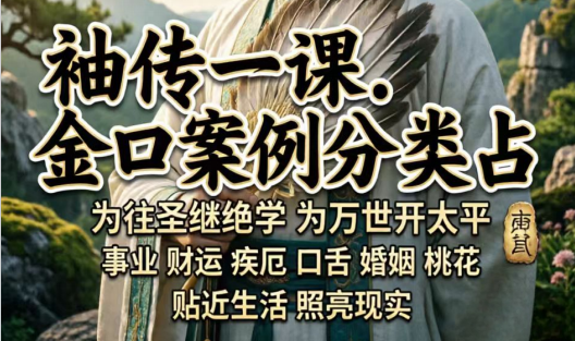 袖传一课《金口案例分类占》372页pdf