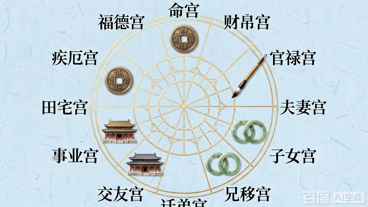 紫微斗数基础知识之十二事项宫