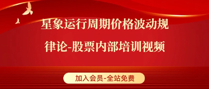 赵立新：江恩理论星象运行周期价格波动规律-股票内部培训视频课程