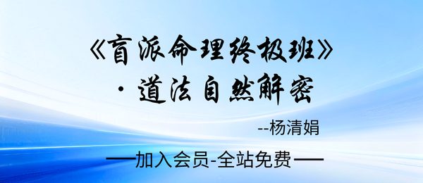 杨清娟:《盲派命理终极班·道法自然解密》297页pdf