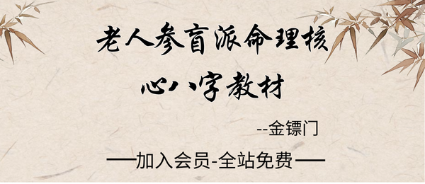 金镖门:老人参盲派命理核心八字教材250页pdf
