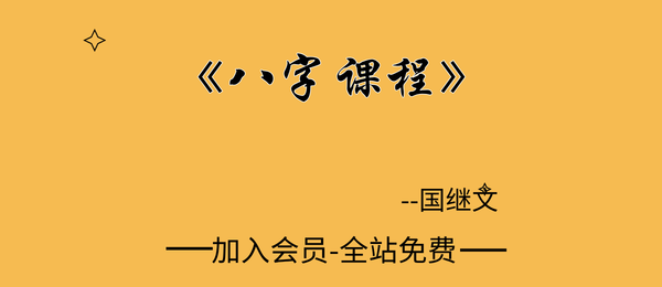 国继文:八字课程19集