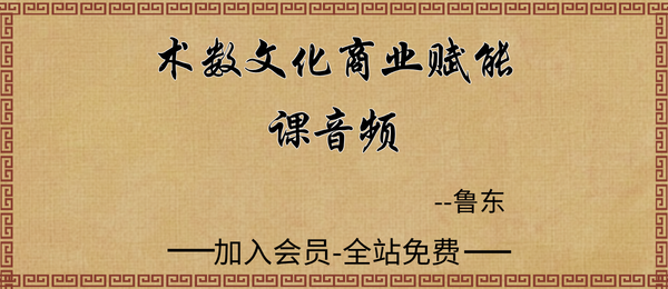 鲁东:术数文化商业赋能课音频2节