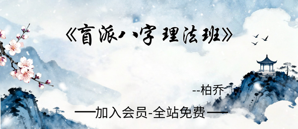 金镖门:柏乔《盲派八字理法班》30集