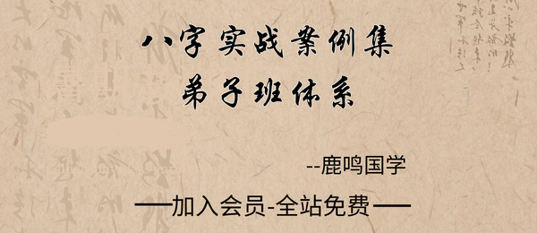 鹿鸣国学:《八字实战案例集弟子班体系》240页pdf