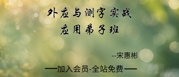 宋惠彬:外应与测字实战应用弟子班25集视频