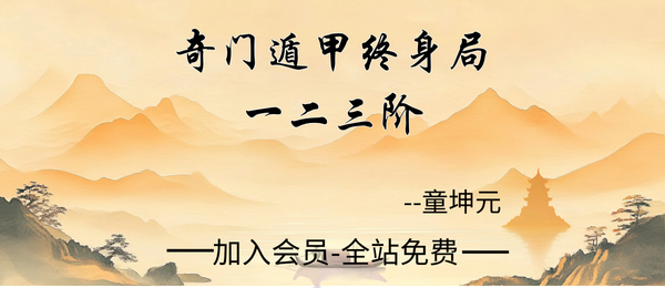 童坤元:奇门遁甲终身局一二三阶20集视频