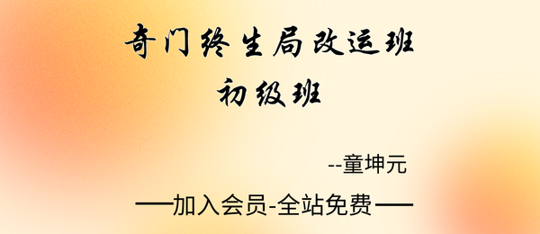 童坤元:奇门终生局改运班初级班41集视频