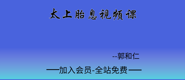 郭和仁:太上胎息10集视频