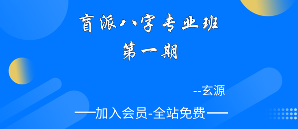 玄源:盲派八字专业班第一期41集