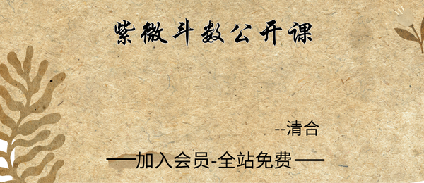 清合:紫微斗数公开课15课