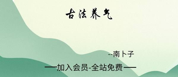 铁口南派南卜子：古法养气8集+课件