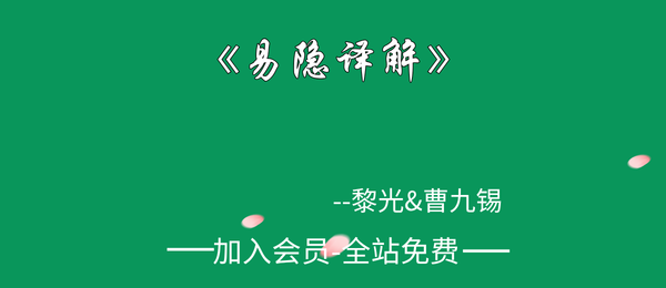 黎光&曹九锡:《易隐译解》656页pdf