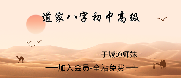 于城道人师妹:星云道家八字直断预测函授班（初级到高级 录音+文档）