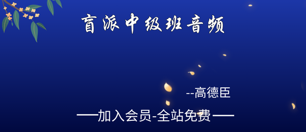 高德臣:盲派中级班音频60节+资料