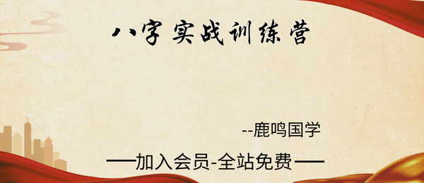 鹿鸣国学:八字实战训练营课程99集视频