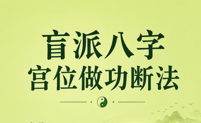 胜天半子:《盲派八字宫位做功断法》270页pdf