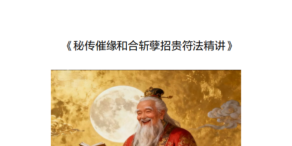 《秘传催缘和合斩孽招贵符法精讲》6页pdf