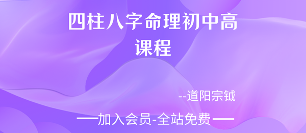 道阳宗钺:四柱八字命理初中高课程35集视频