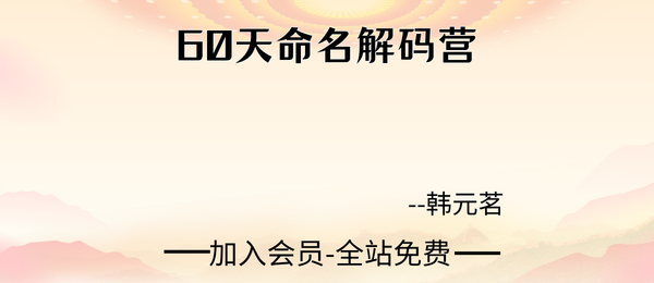 韩元茗:60天命名解码营40集视频