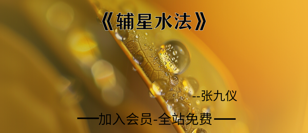 张九仪:《辅星水法》32页pdf