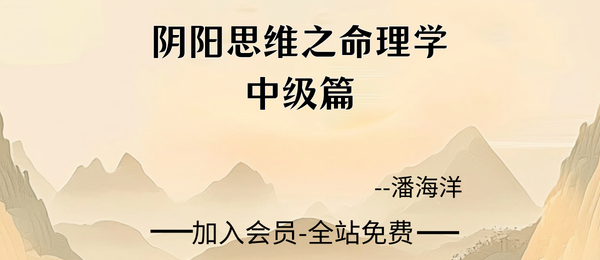 潘海洋:阴阳思维之命理学中级篇25集视频