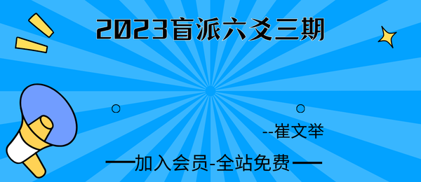 崔文举:2023盲派六爻三期11集视频