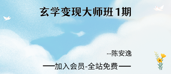 陈安逸:玄学变现大师班1期38集视频