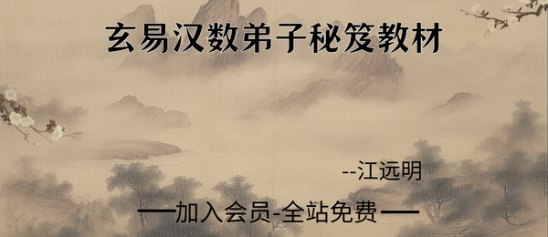 江远明:《玄易汉数弟子秘笈教材》307页pdf