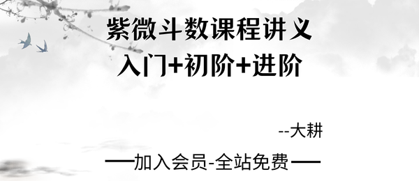 大耕老师《紫微斗数课程讲义-入门、初阶、进阶》3套pdf