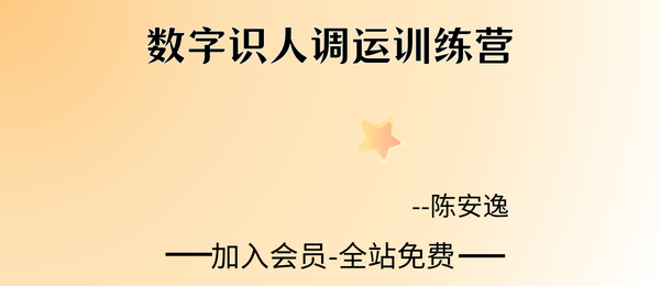 陈安逸:数字识人调运训练营（7.13升级版）14集视频