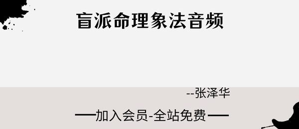 张泽华:《盲派命理象法》17节音频