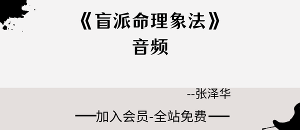 张泽华:《盲派命理象法》17节音频
