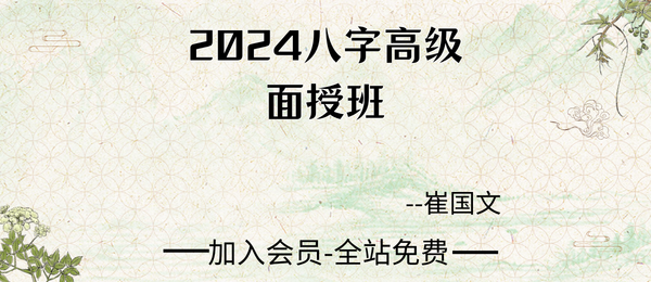 崔国文:2024八字高级面授班8集视频